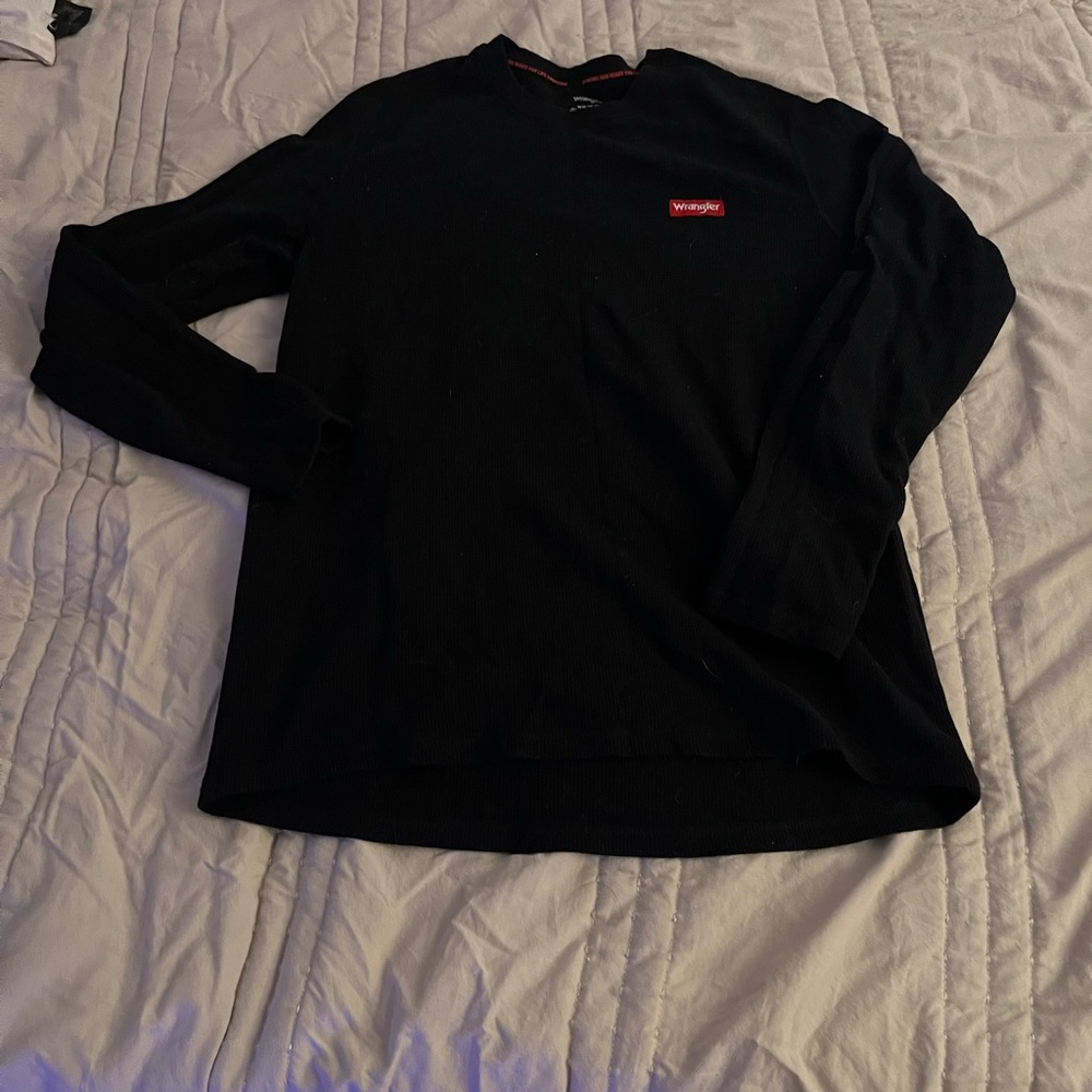 Wrangler Men's Classic Black Crewneck Sweater
